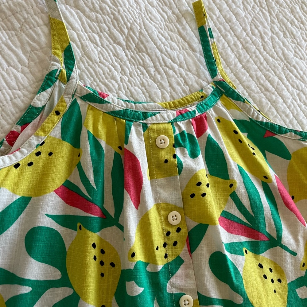 Hanna Andersson Lemon Dress Sz 8